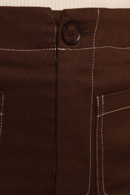 Nikko Midi Skirt Chocolate Brown