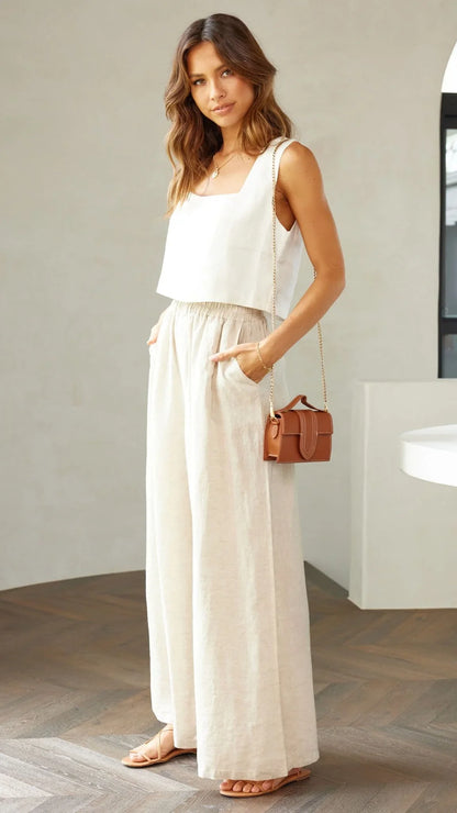 Tillie Crop Top White