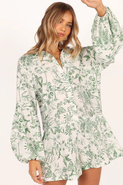 Elsa Romper Green