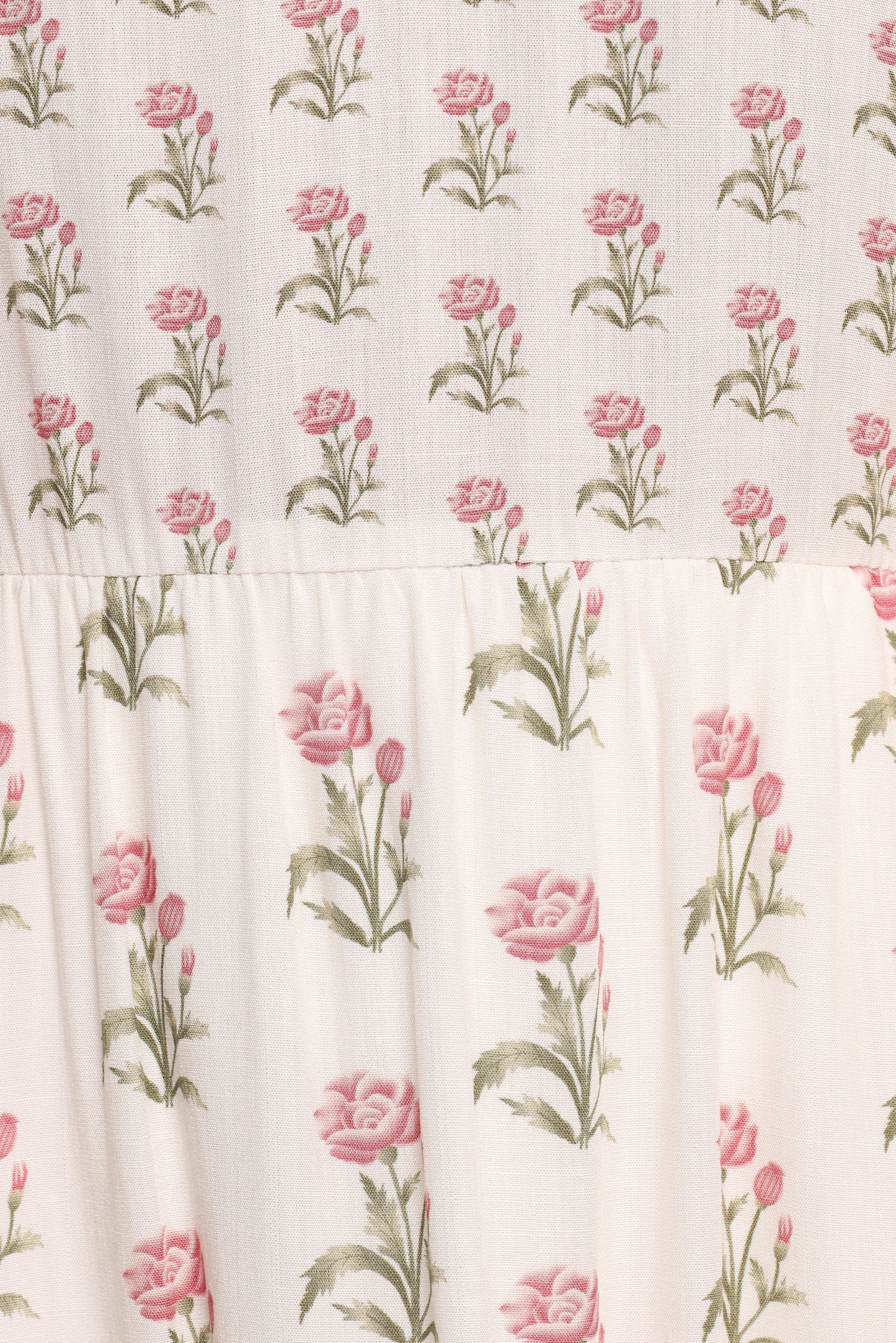 Echo Midi Dress White Pink