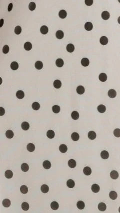 Cassara Maxi Dress White Black Polka Dot