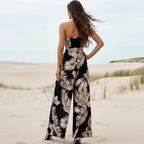 Boho Floral Print Sleeveless Jumpsuit