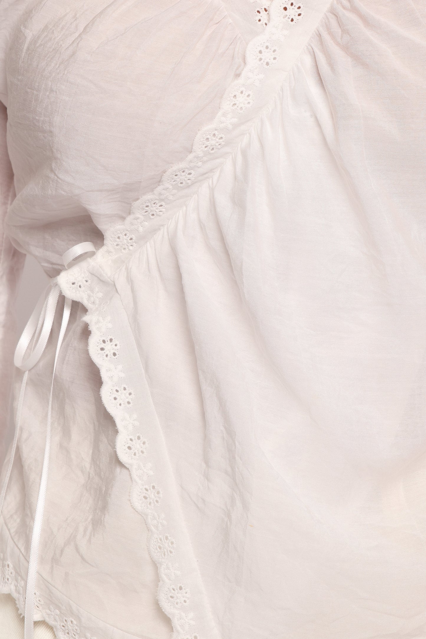 Adira Wrap Blouse White