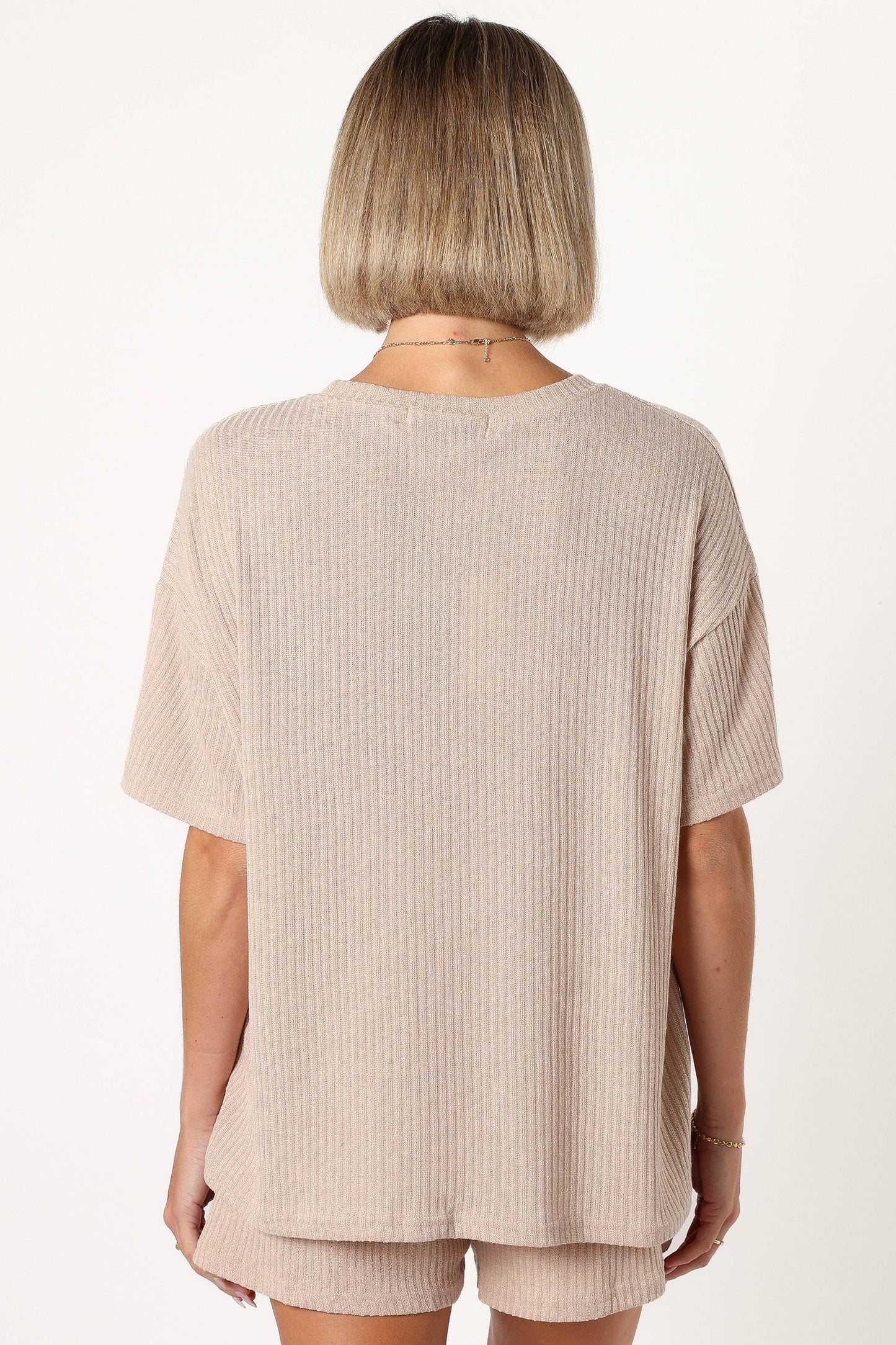 Granger Knit Short Set Tan