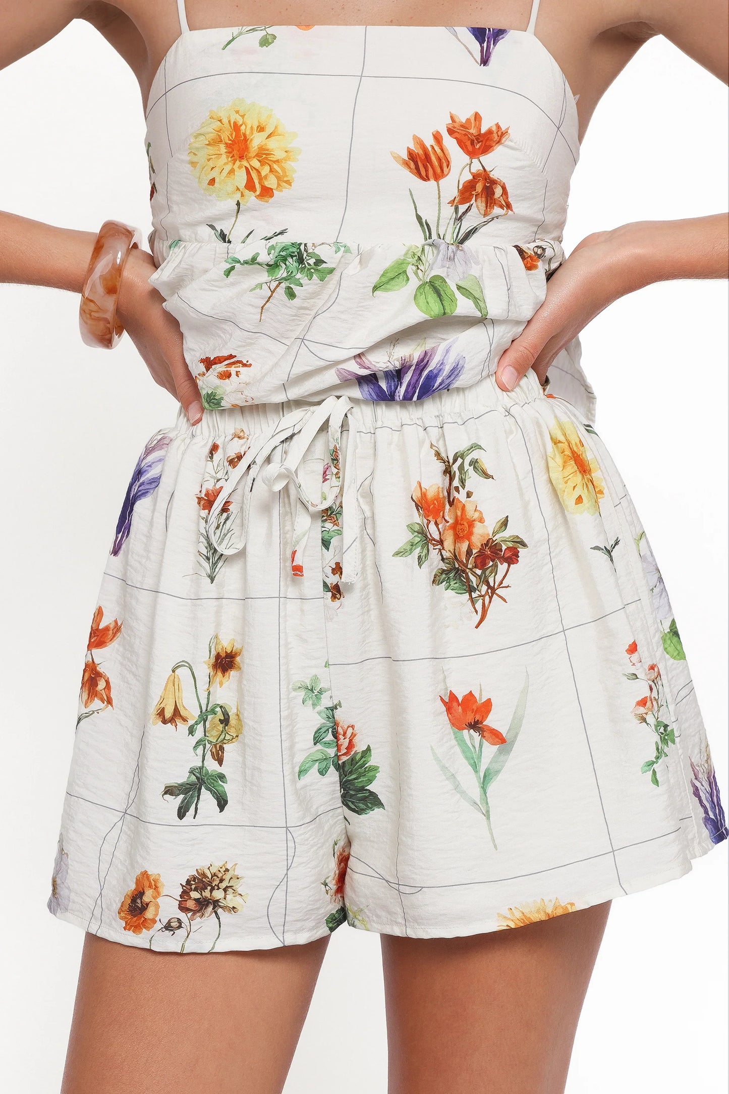 Emilie Short Set Multi Flowers