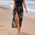 Boho Floral Swimsuit Cover Up Skirt