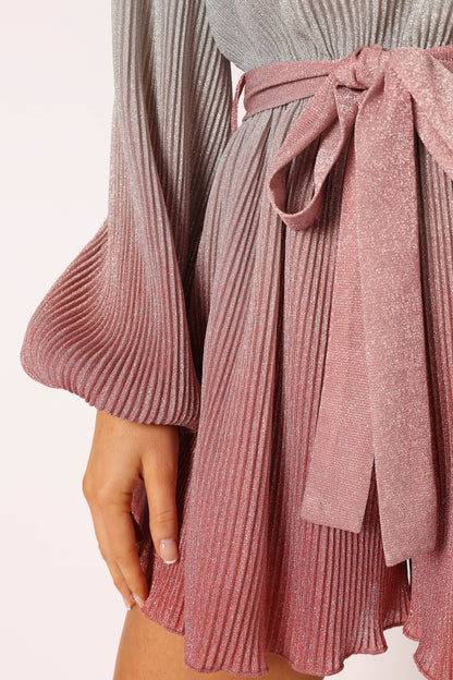 Rebecca Gradient Romper Pink