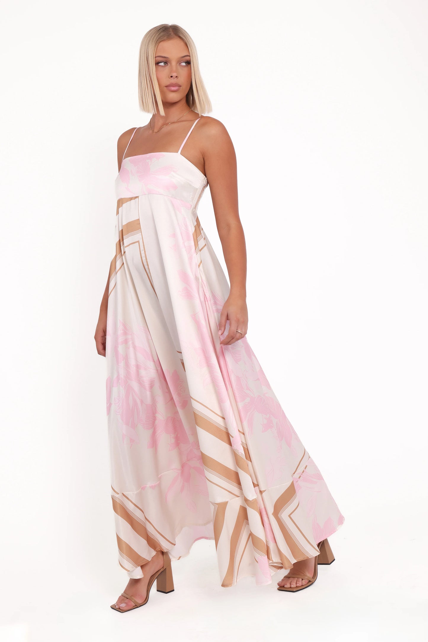 Elanor Maxi Dress Pink Print