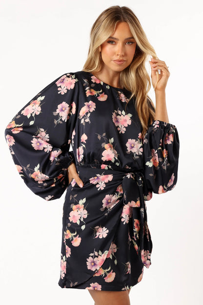 Emillia Dress Dark Floral