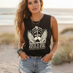 Rock and Roll Graphic Tank Top