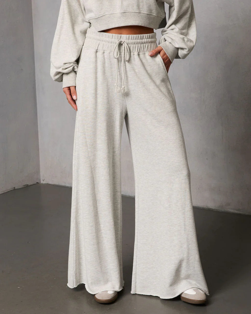 Off Hours Fleece Wide Leg Sweatpants