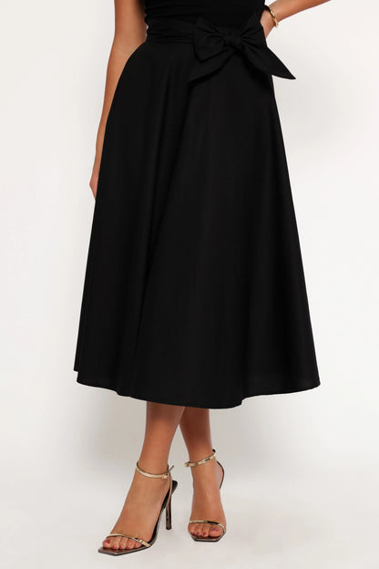 Alessandra Midi Skirt Black