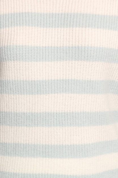 Ciaran Knitted Short Set Cream Blue