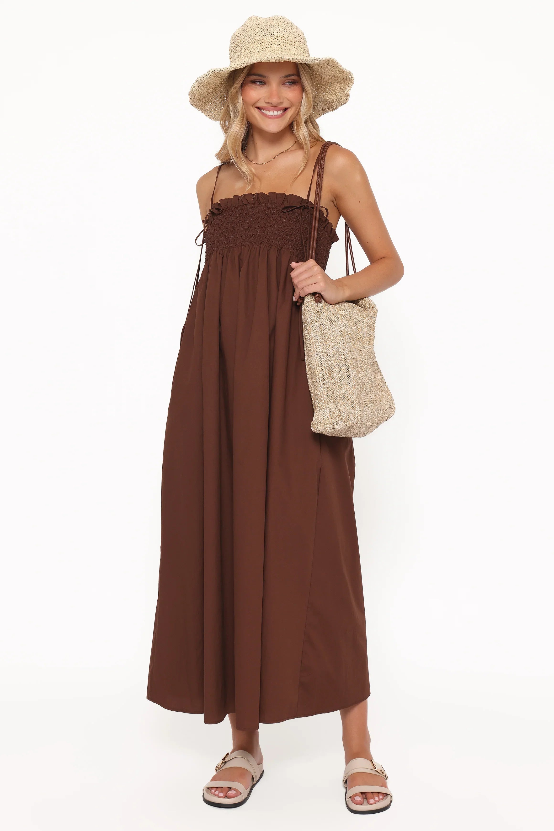 Josie Maxi Dress Brown