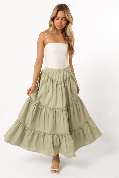 Somerset Midi Skirt Pistachio