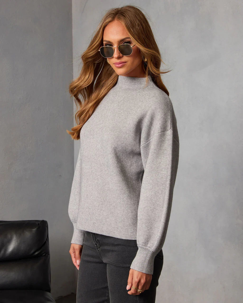 Amsterdam Mock Neck Sweater