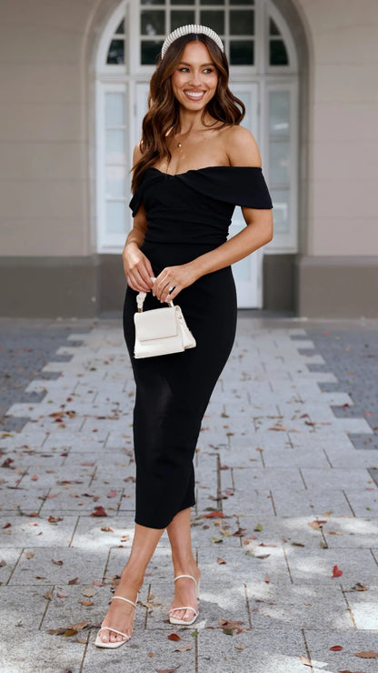 Holly Midi Dress Black
