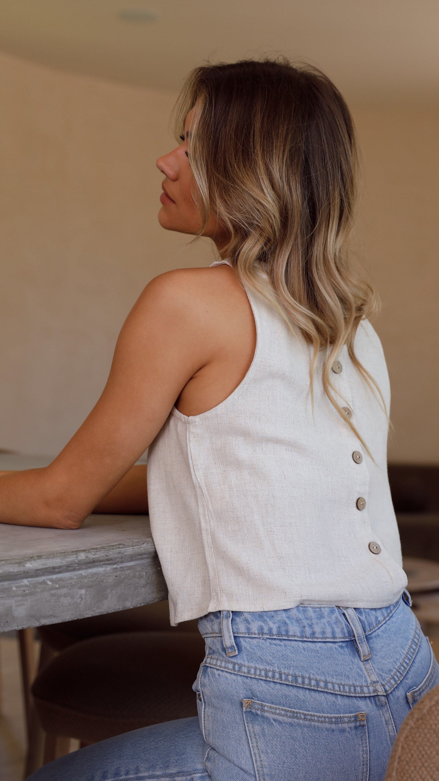 Persephone Crop Top Natural