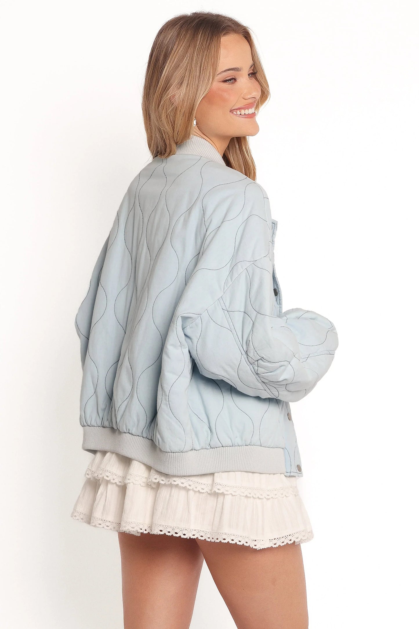 Keah Quilted Jacket Blue