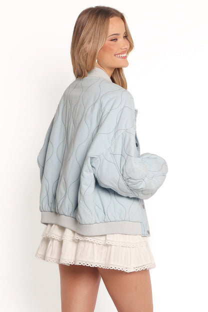Keah Quilted Jacket Blue