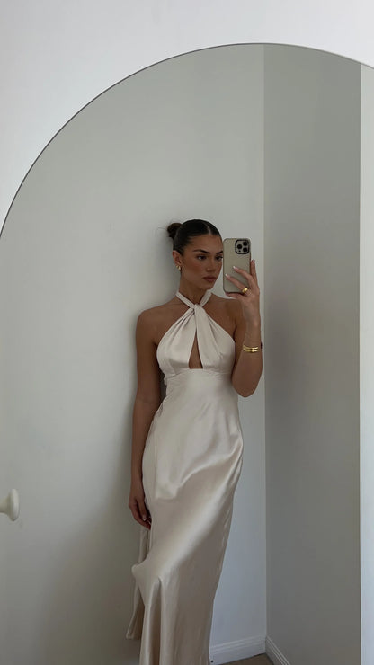Amalia Maxi Dress Champagne
