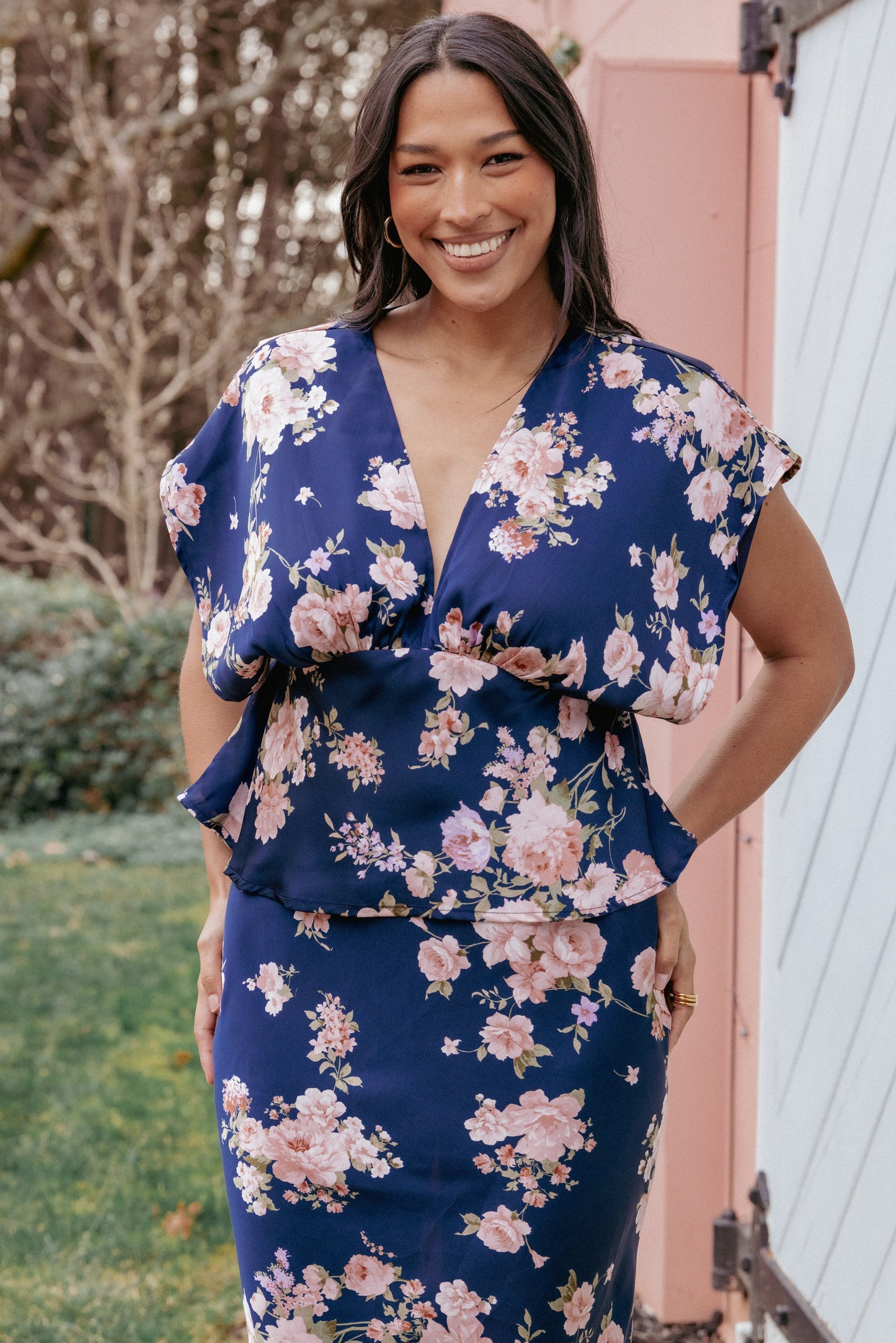 Ricki Top Navy Floral