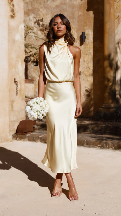 Esther Maxi Dress Lemon