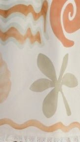 Olliana Mini Dress Orange Green Print