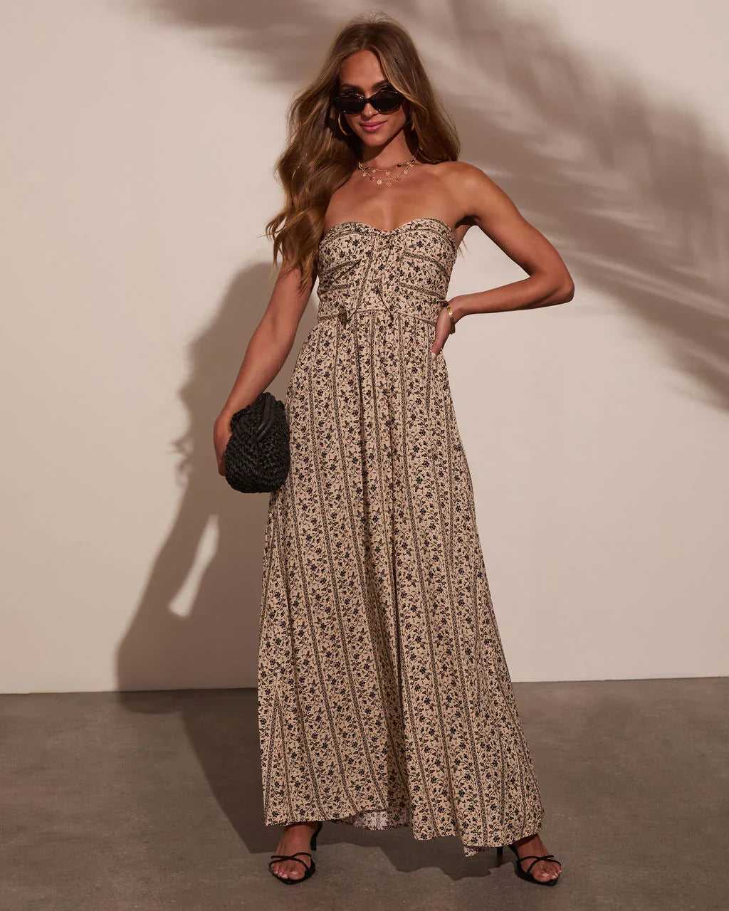 Kemie Strapless Floral Jumpsuit