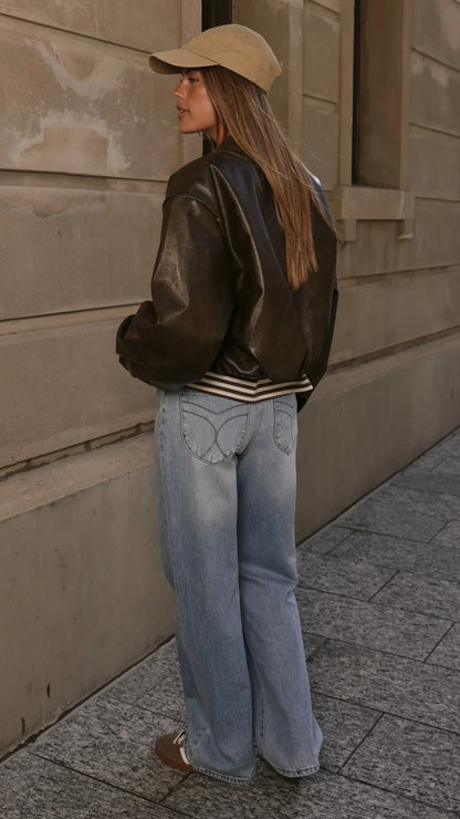 Jackson Bomber Jacket Vintage Brown