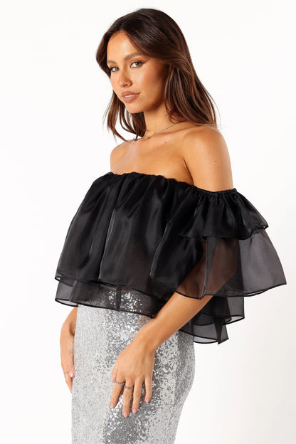 Deedi Off Shoulder Top Black