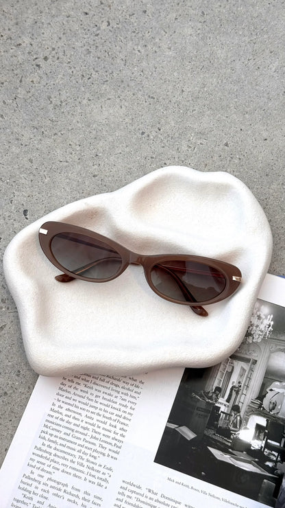 The Rae Sunglasses Taupe Brown