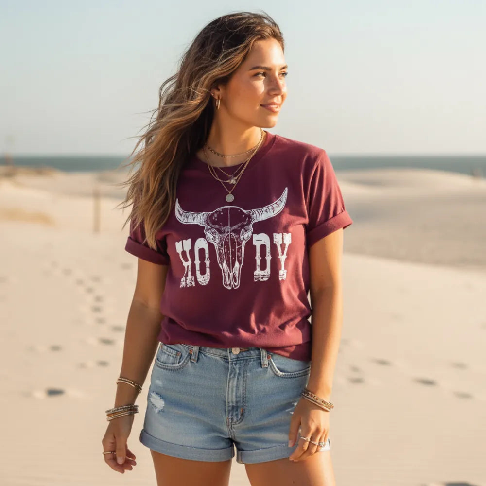 Boho Western Cowgirl Graphic Tee
