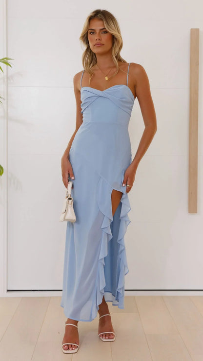 Kiyah Midi Dress Blue