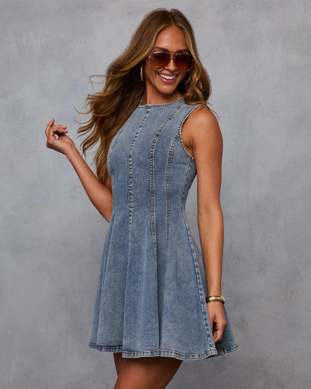 Lenah Denim Mini Dress