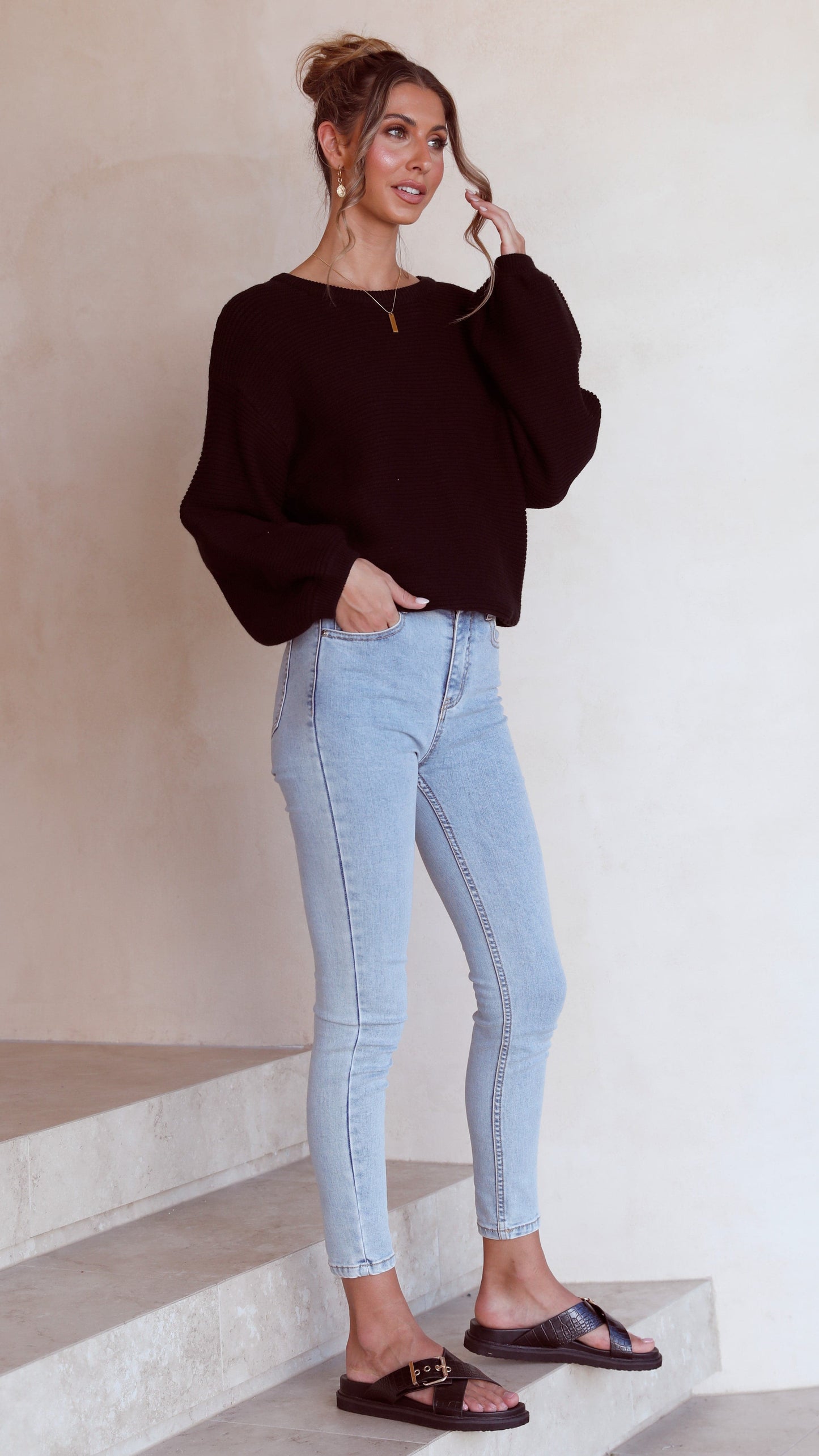 Carmel Knit Black