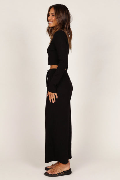 Ayers Long Sleeve Set Black