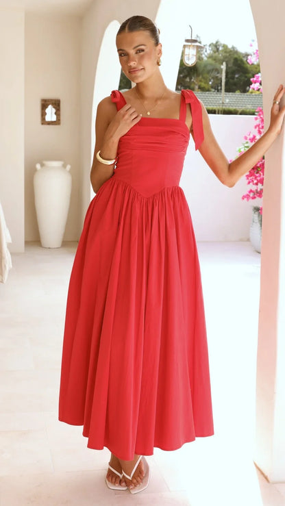 Haisley Maxi Dress Red