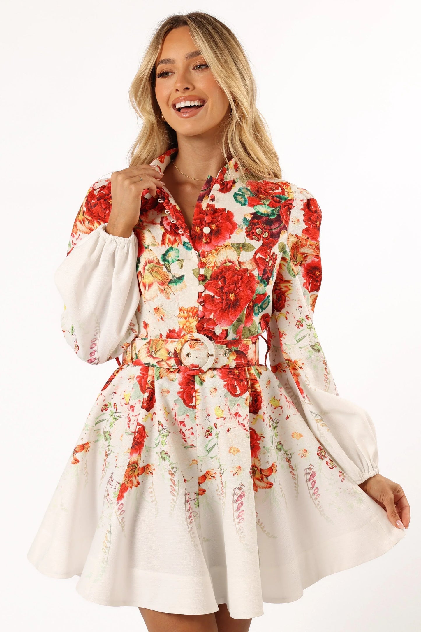 Pipps Long Sleeve Mini Dress Multi