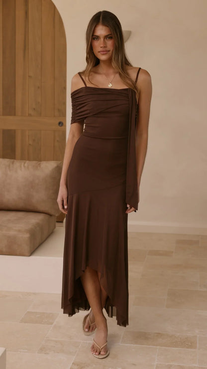 Lucy Maxi Dress Brown