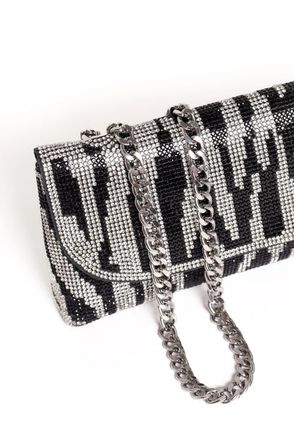 Zara Embellished Bag Zebra