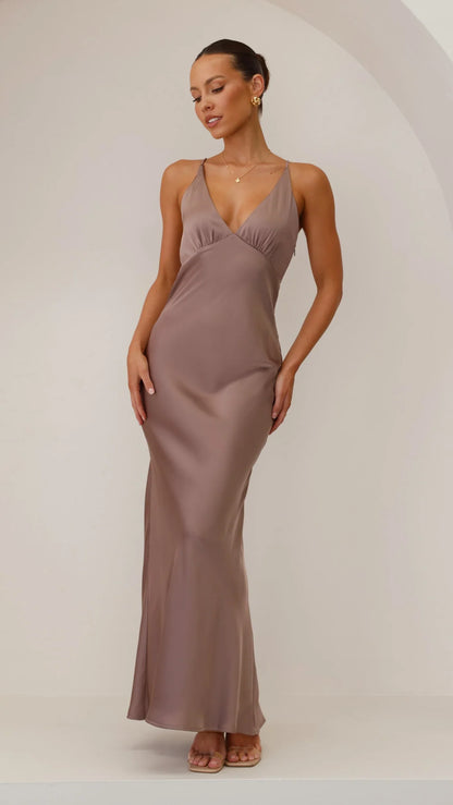 Ziah Maxi Dress Mushroom