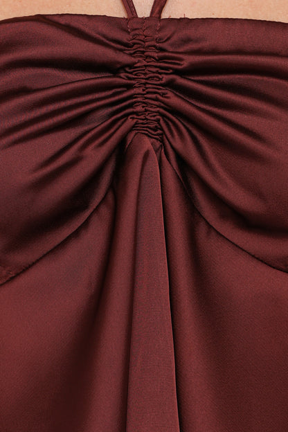 Vita Halter Top Brown