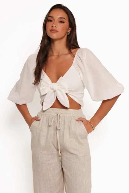 Celine Top White
