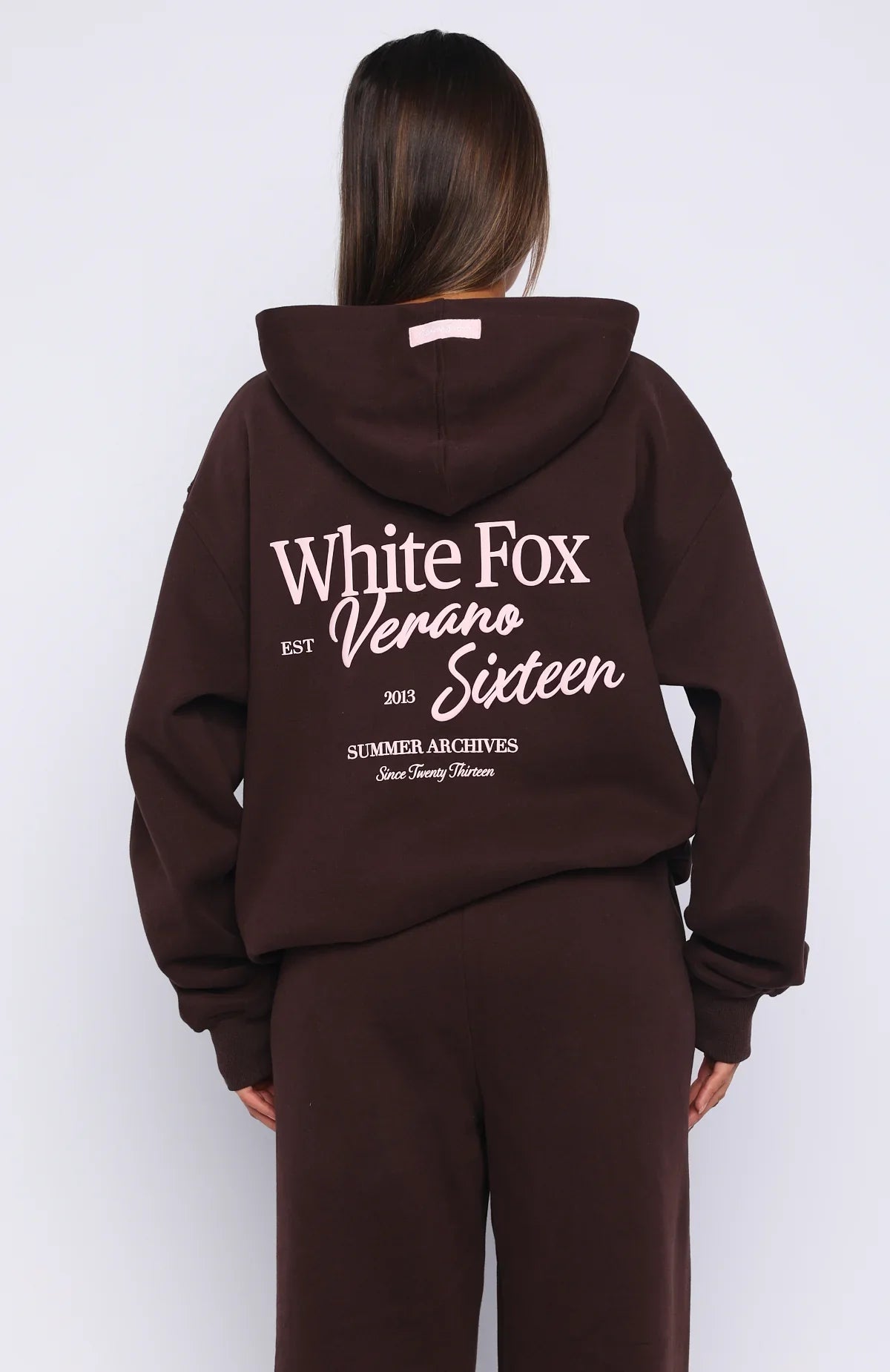 Verano Sixteen Lilia Oversized Hoodie Chocolate