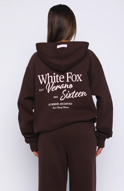 Verano Sixteen Lilia Oversized Hoodie Chocolate