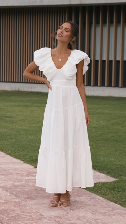 Emma Maxi Dress White
