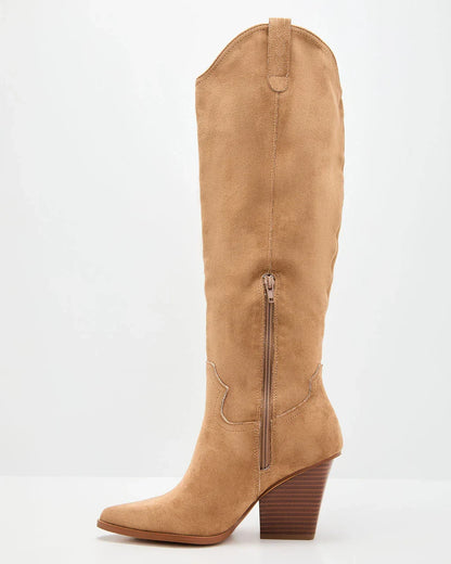 Sandalwood Western Knee High Boots