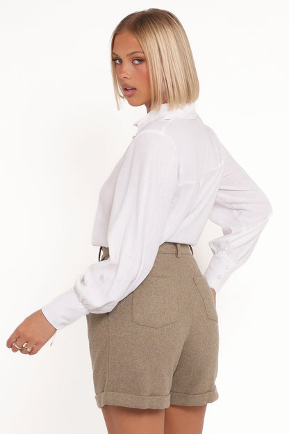 Briggs Long Sleeve Shirt White
