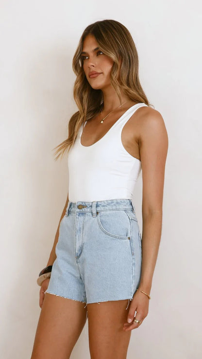 Rollas Mirage Short Nina Blue Organic